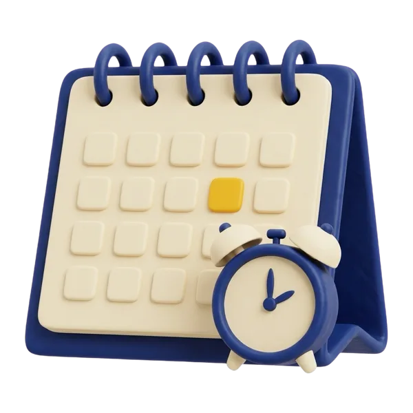Your Dates tile: a calendar and clock on a green background